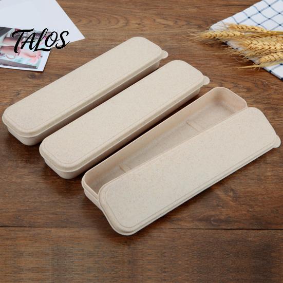 Durable Cutlery Box Small Case, Portable Utensil Storage for Fork Eco Friendly Tableware Organizer Spoon Knife, Lightweight Travel Work Picnic