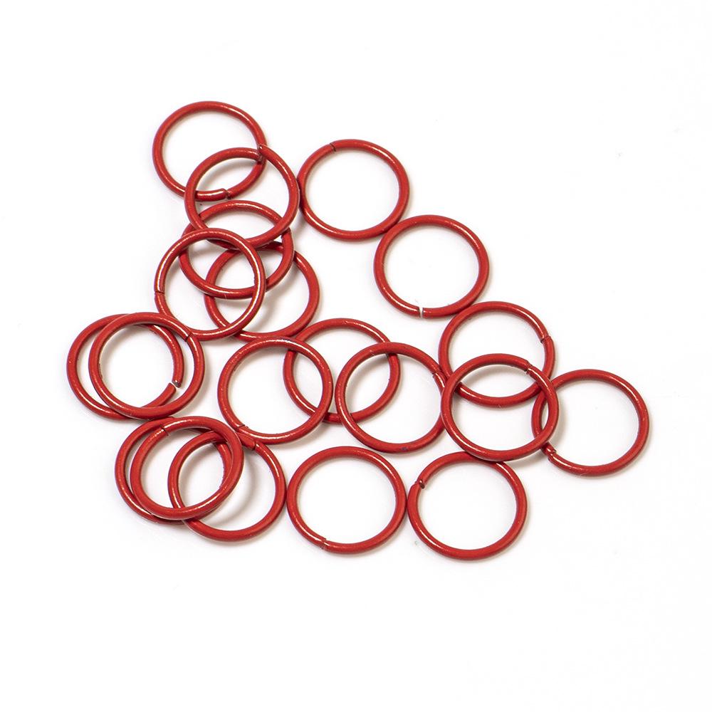 Colorful Open Jump Rings for DIY Jewelry Making - Round Single Loop Iron Rings for Beading Bracelets