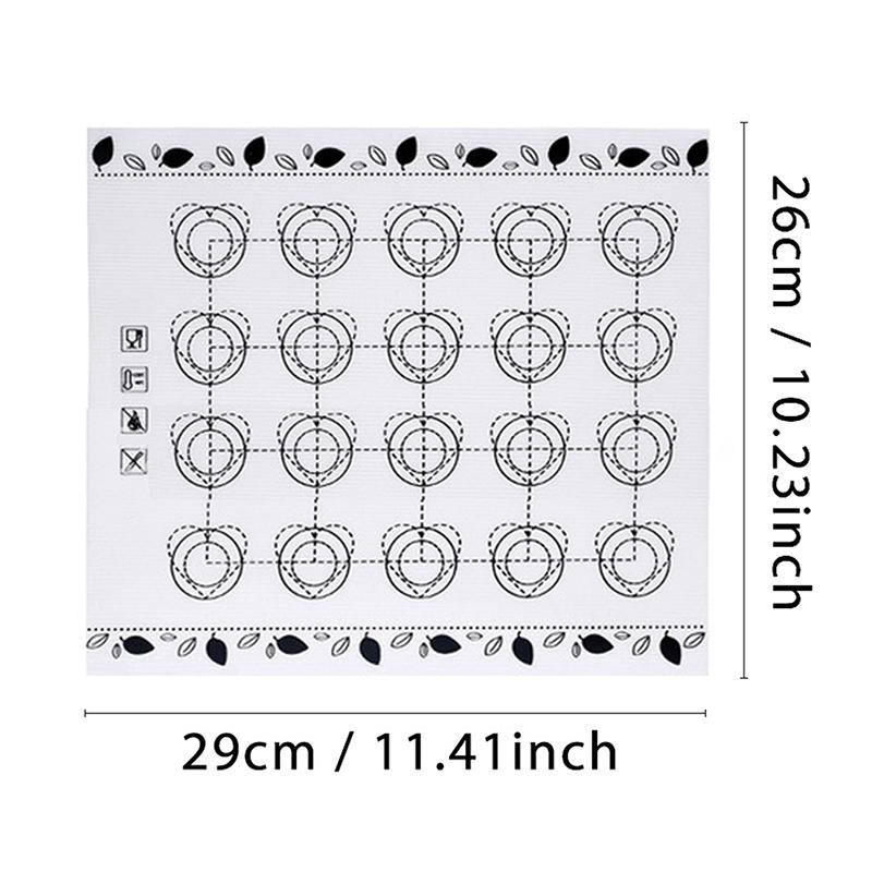 Silicone Macaron Baking Mat Non Stick Fondant Cookie Pad Oven Bakeware Sheets Liner Cakes Pastry Tools Rolling Dough Mats