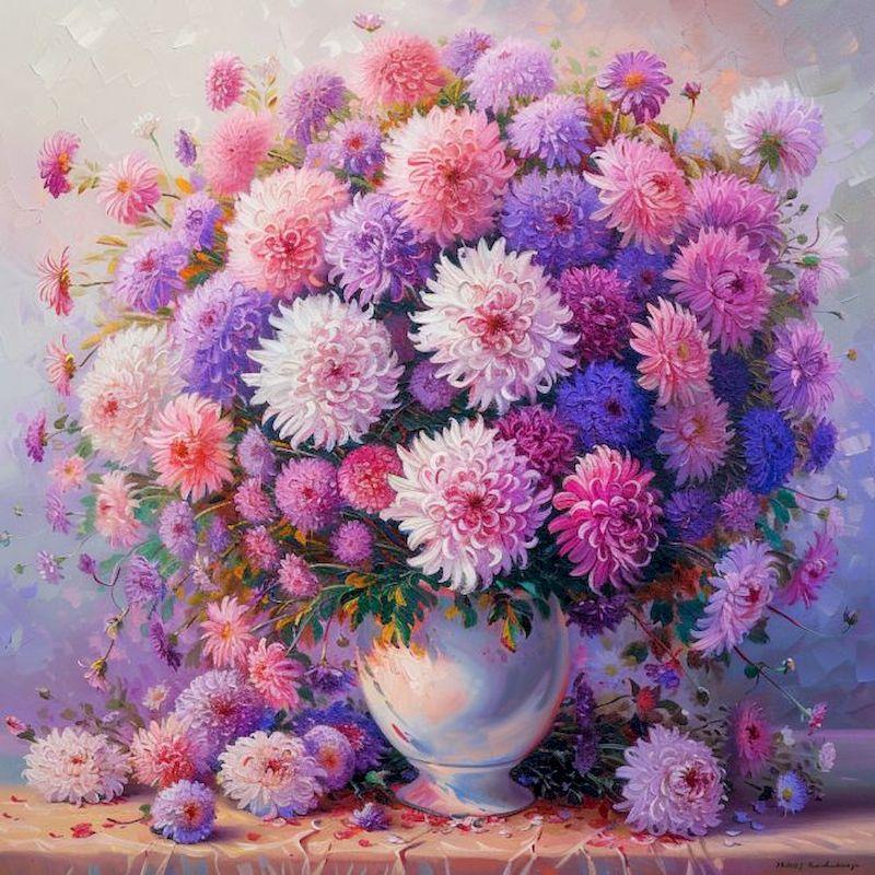 

CHENISTORY Diamond Painting Kit 5D DIY Full Square Round Mosaic Flower Diamond Embroidery Sale Handmade Gifts Craft Kit Full Round 25x25cm