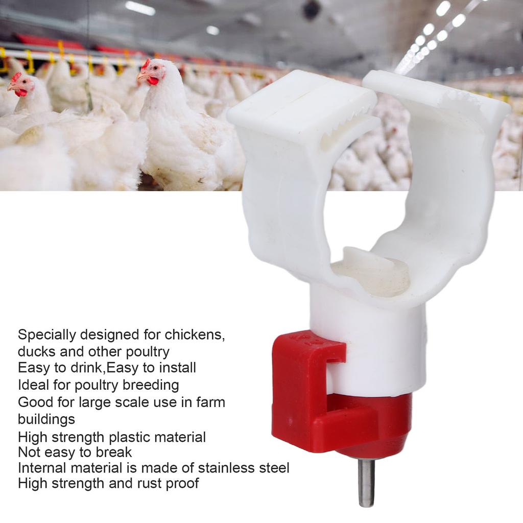 Chicken Waterer Nipples Multipurpose Chicken Nipple Feeder for Poultry Chicken  Bird Chicken Waterer Nipples