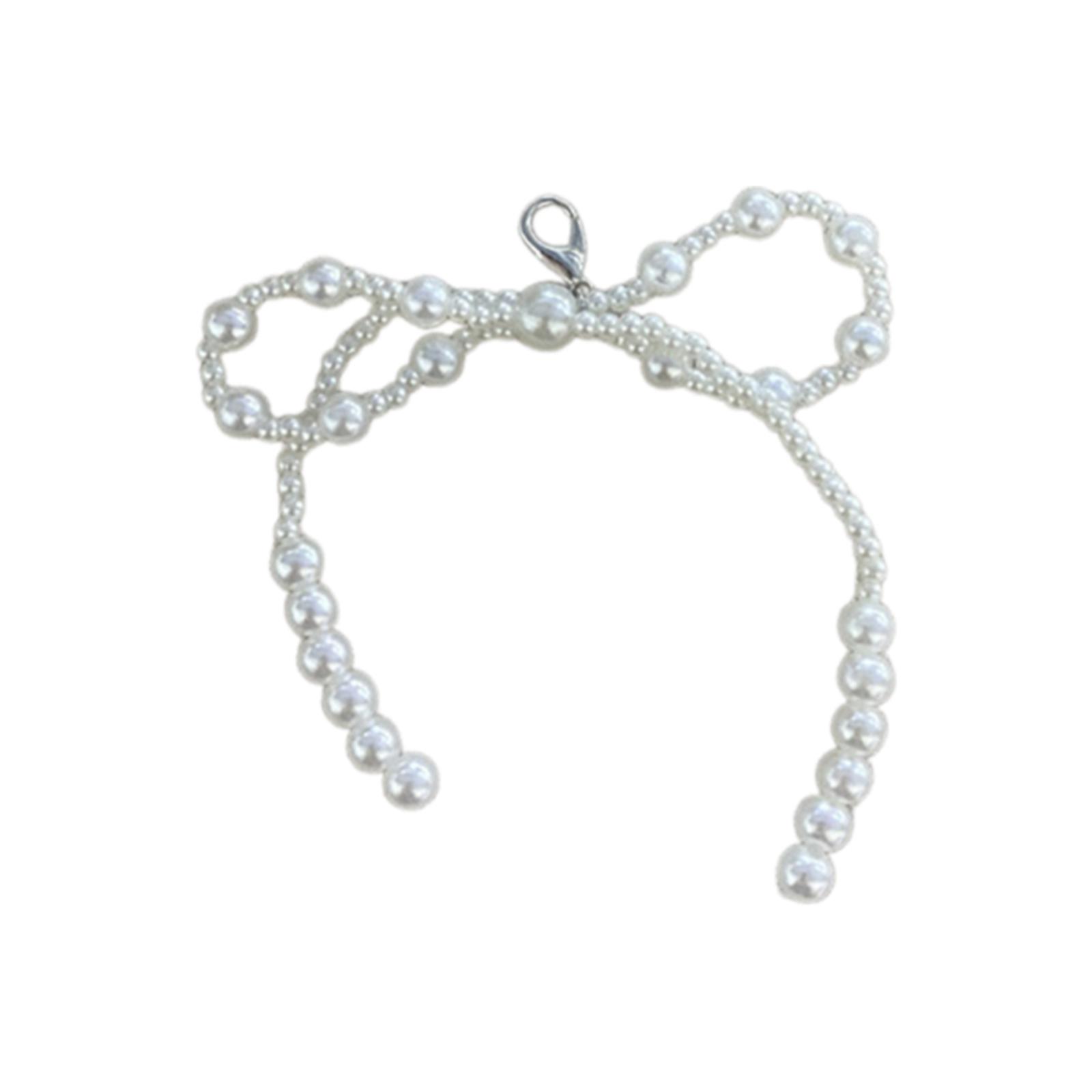 

Элегантный жемчужный бант для обуви клипса жемчужный бисерный бант брелок обувь украшение для модных личностей 4