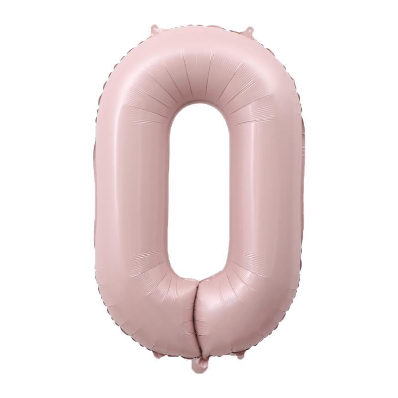 32/40 tum Ljusrosa Blå Sifferballonger Folieballong Födelsedagsballong Festballong 0 1 2 3 4 5 6 7 8 9 Globos Bollar
