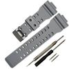 16mm Compatible Waterproof Watch Strap for Casio and G-SHOCK G-8900A, GR-8900A, GW-8900A, GA-110, GA-100, GD-100, GD-110 (Grey)