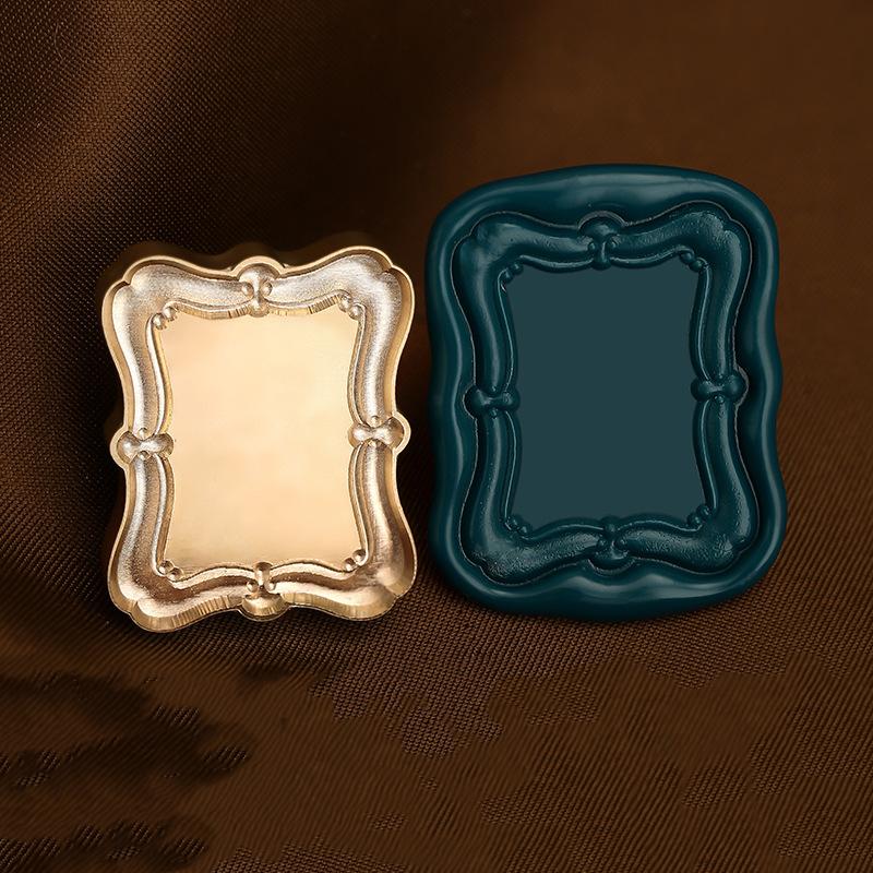 Matte Photo Frame Stamp Sealing Wax Stamp Head Fire Paint Lacquer Copper Seal Wax Stamp Heads Envelope Wedding Party Invitation