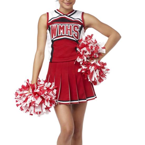 2 Pcs/Set Cheerleader Performance Outfit Sleeveless Top Skirt Set High School Glee Club Girl Cheerleading Costume Varsity Cheerleader Dress Uniform