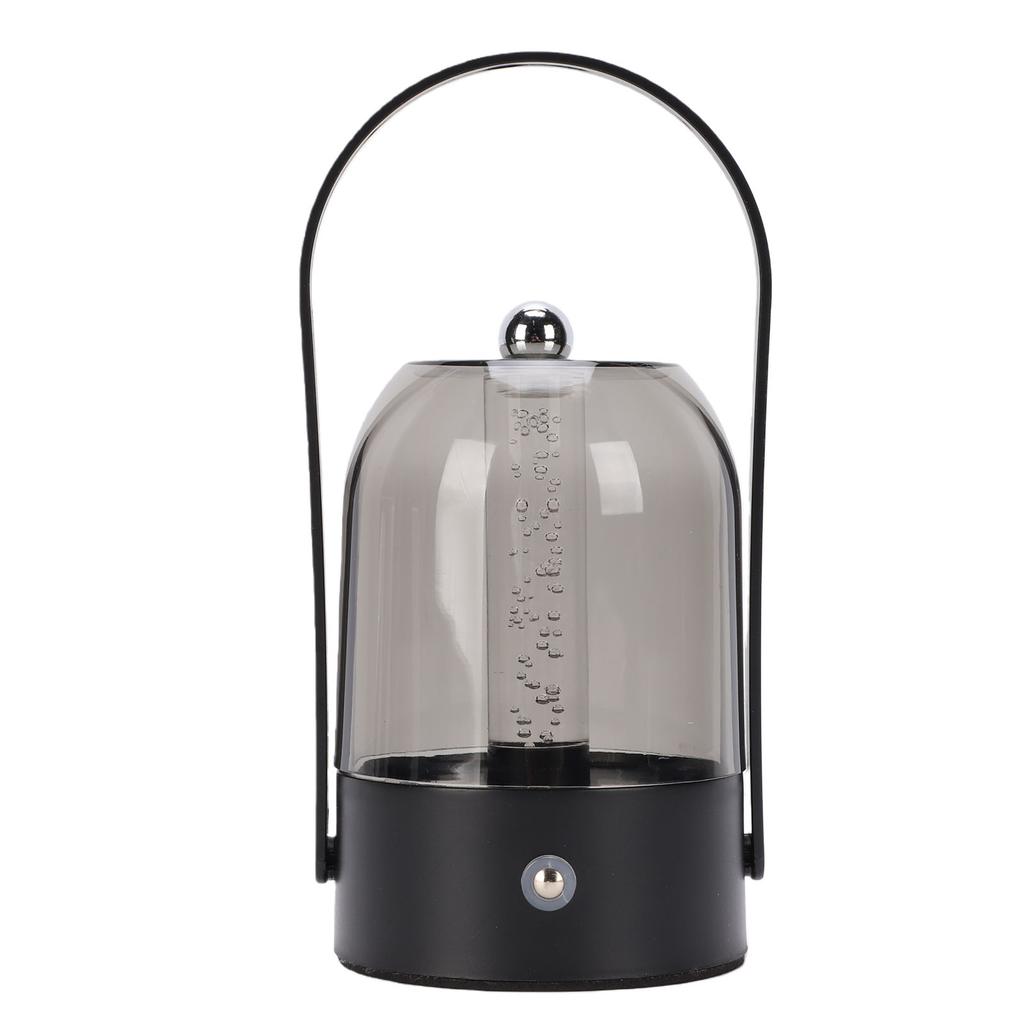 Portable Camping Lantern Vintage USB Rechargeable Bedside Table Lamp with Handle Brightness Warm Lighting for Bedroom Outdoor Picnic