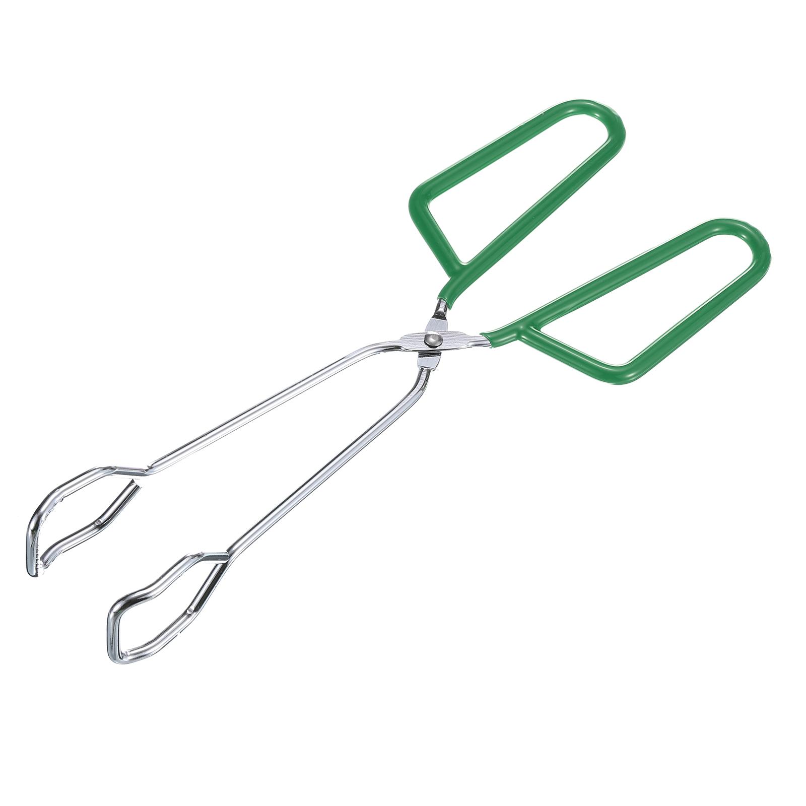 

1/2Pcs Cooking Scissor Tongs 10 Kitchen Tongs with Comfort Grip Red Green Handle