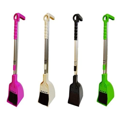 Yamato Chemical Broom and Dustpan Set, Hacky Black