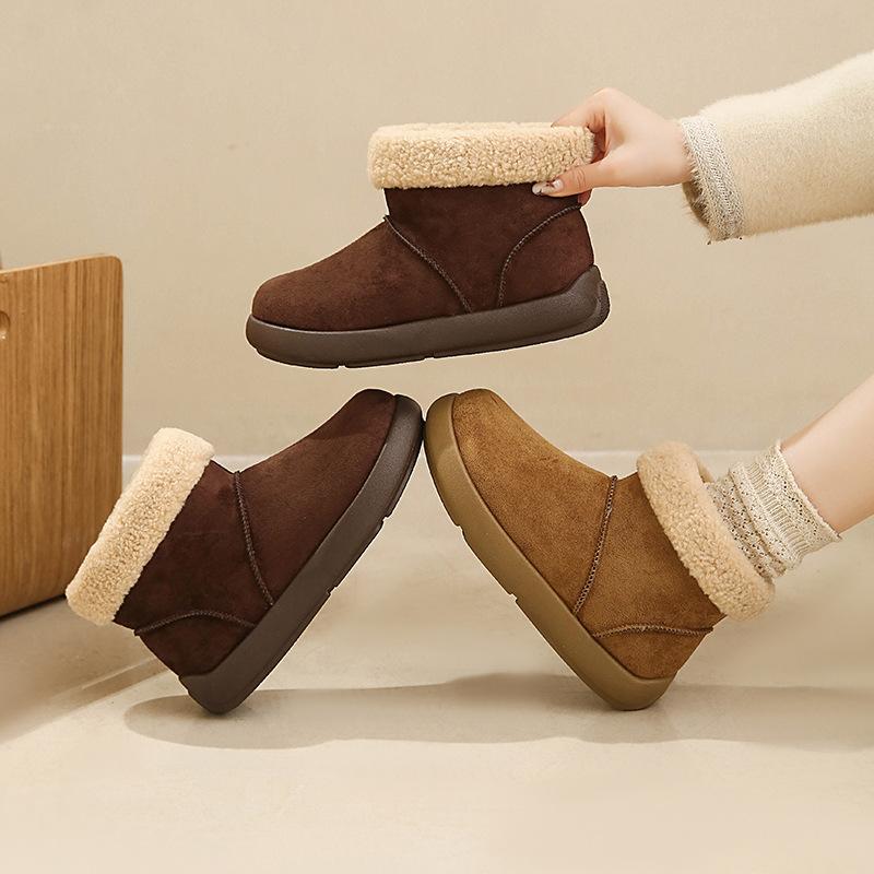 Damenpelz eine dicke Sohle erhöhend Winter leichte warme Schneestiefel rutschfest verschleißfest lässige Sport-Baumwollstiefel