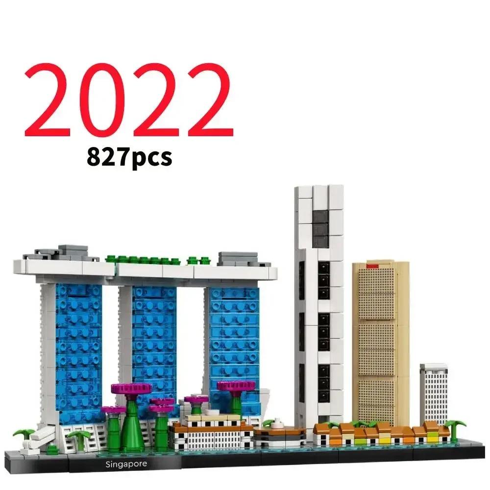 LEGP 2016-2022 Architecture Skylines Collectible Series Of Building Blocks Kit, Collectible Architecture Model Set For Adults