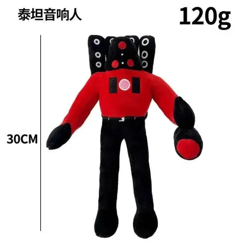 Skibidi Toilet Titani TV Man Speakerman Cameraman Peluche Titani Drill Man Clock Speaker Man Camera Man Peluche Giocattolo Morbido