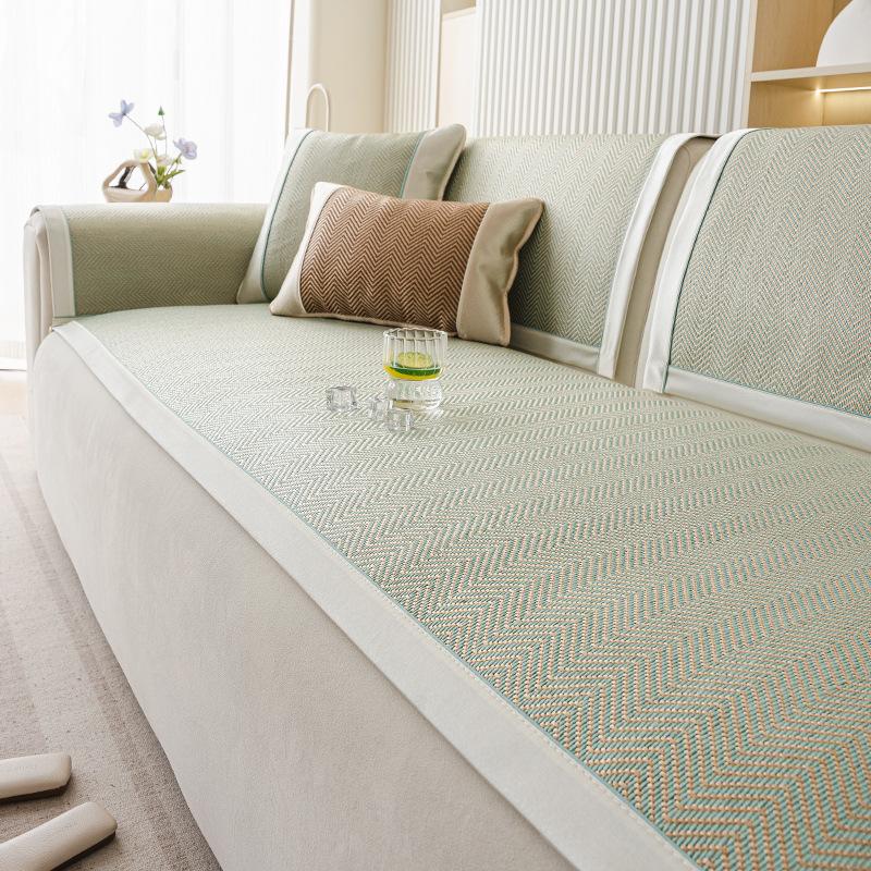 

Rattan Mat Sofa Cushion Summer Mat Cool Cushion Seat Cushion Non-Slip Summer New Sofa Cover Cloth Towel 70*70cm