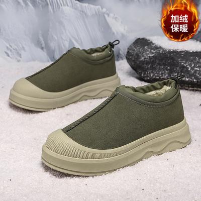 Winter fluweel warm sneeuwschoenen nieuwe broodschoenen korte schacht antislip slijtvast verdikt katoenen schoenen