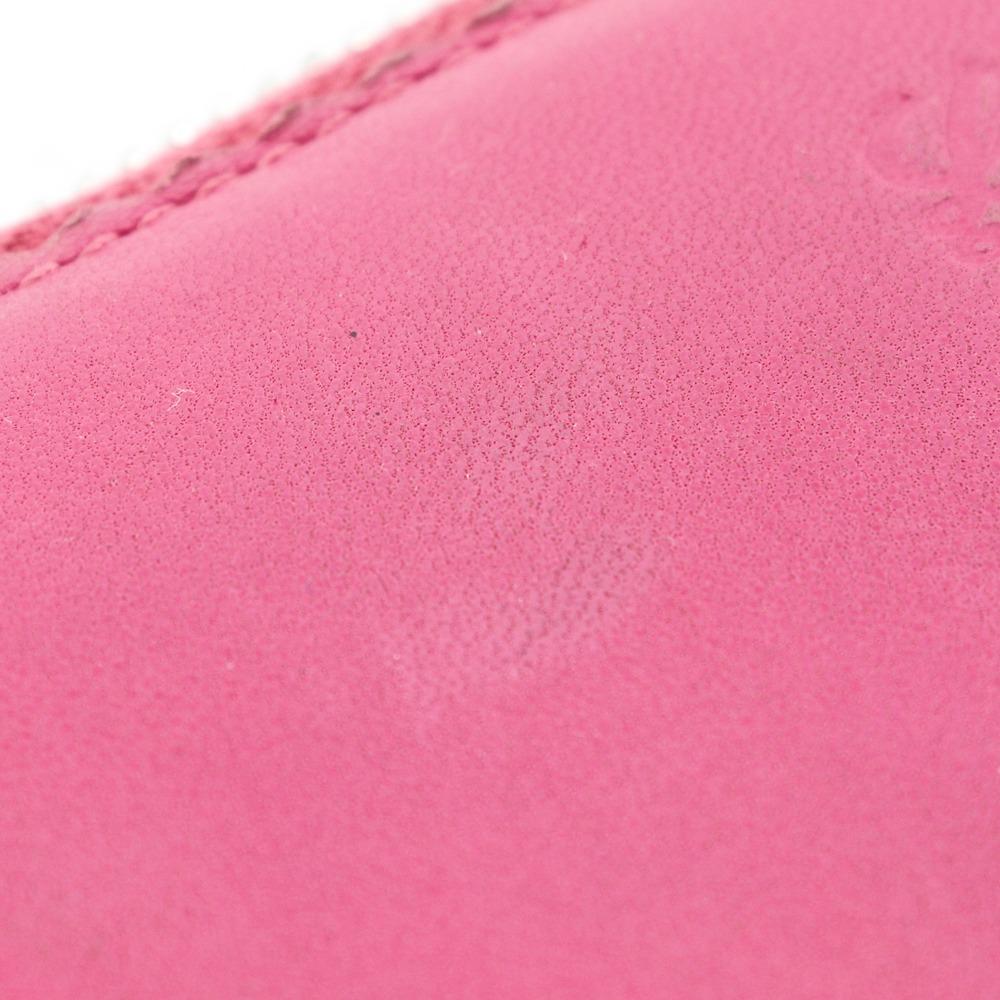 LOEWE anagram Purse pink lambskin Women Used