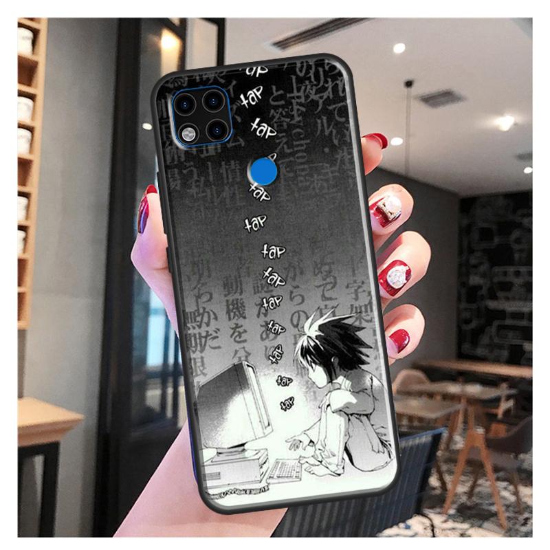 Japan Anime Death Note Für Redmi 10 Fall Für Xiaomi Redmi Hinweis 11 Pro 8 9 10 Pro 8T 9S 10S 9A 9C 9T Abdeckung Fundas