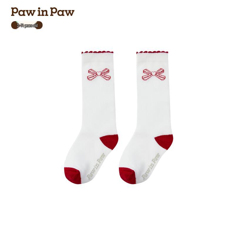 PawinPaw Girls  Cartoon Bear Princess Breathable Long Socks 3-5 Years