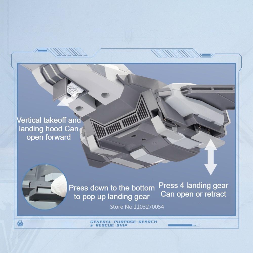 1:100 1:250 Chixiao Universal Rescue Spacecraft Models Diecast Alloy Toys Cars Cockpit Cover Can Be Opened Gifts For Collectors