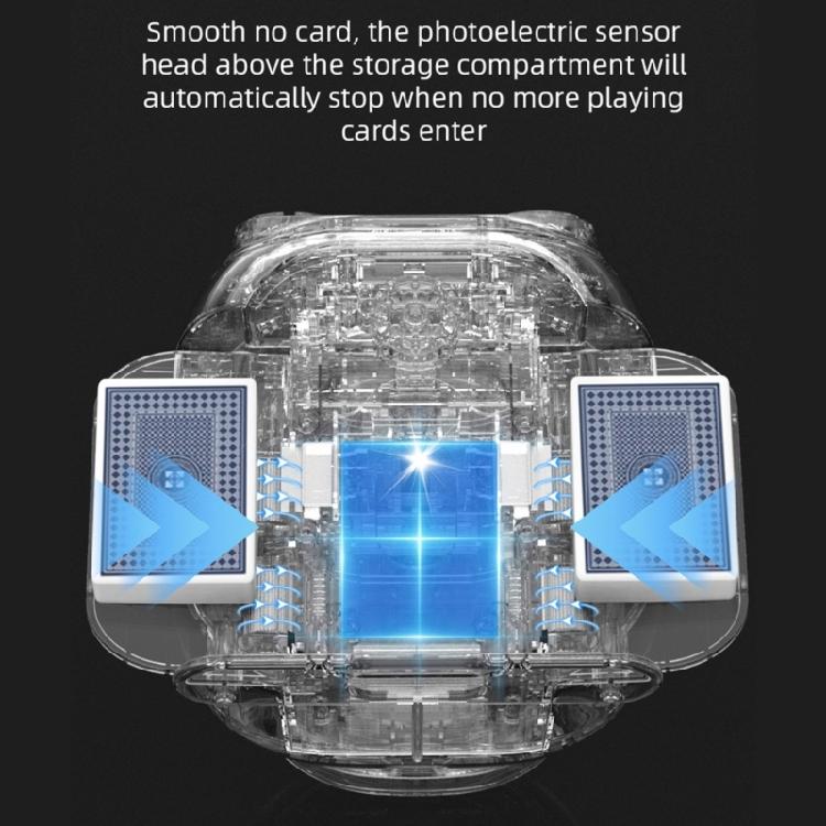 Rechargable Automatic Card Shuffling Machine Dealing Tool for 1-2 Decks Playing Cards Poker Playing Device Easy to Use