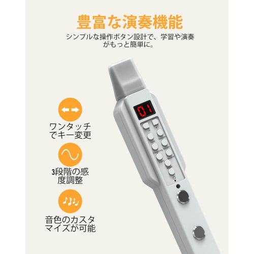 OYAYO EWI02 Pro Portable Digital Wind Instrument, Saxophone with 10 Voices, MIDI & Bluetooth Compatible, Built-in Battery, Compact, Beginner-Friendly