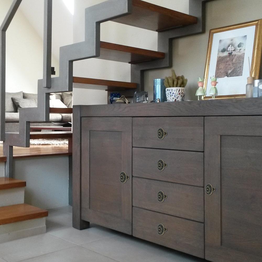 6/12pcs Vintage Knobs Cabinet Handles Bronze Cabinet Pulls Kitchen Cupboard Single Hole for Bedside Table Handle Drawer Knobs