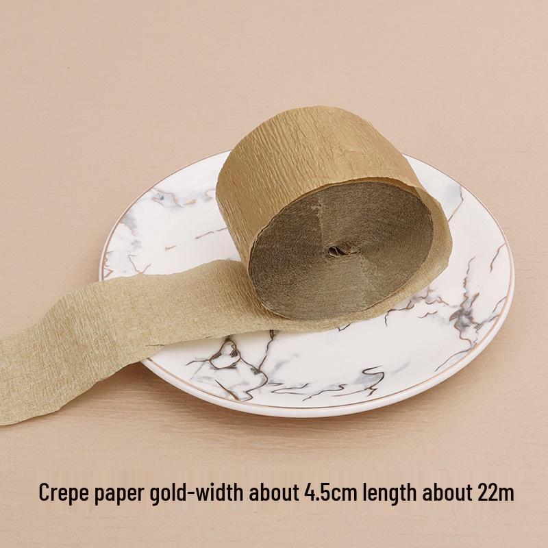 Multicolored Crepe Paper Tassel Wall Decoration, 4.5cm x 22m