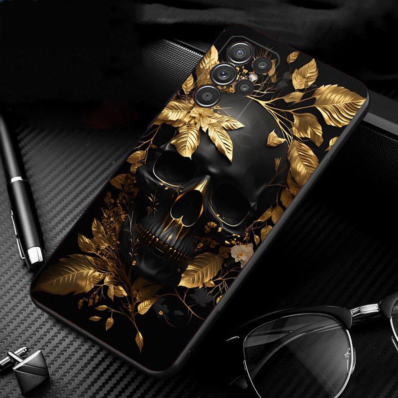 Skull Head Art Phone Case For Samsung S24 S23 S22 S21 S20 Ultra S20 S22 S21 S10E S20 FE S24 Plus