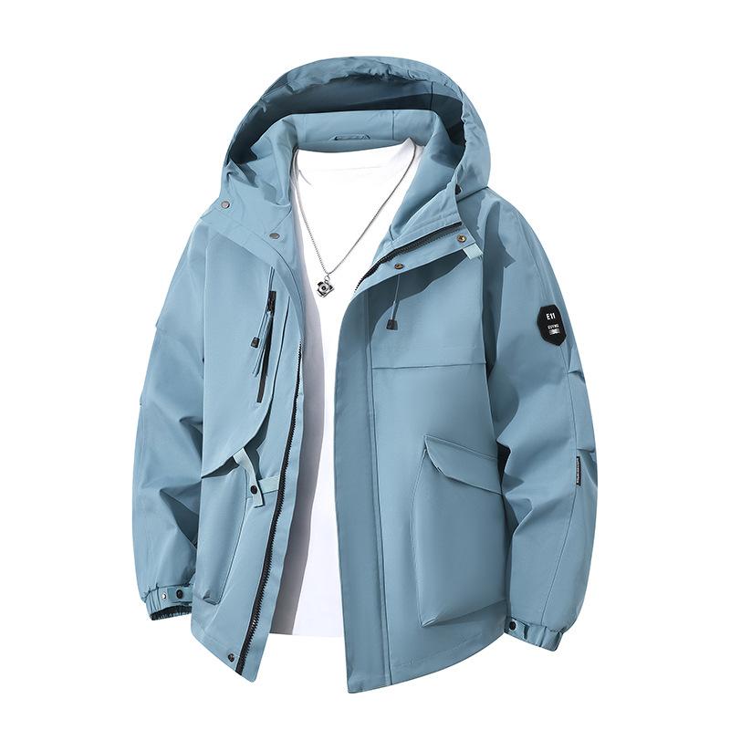 Stereometric Picture New Spring and Autumn Men's Jacket Three-dimensional Picture Workwear Outdoor Leisure Sports Hood