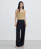 CITYBREEZE Cool Air Back Elastic Single-Pleat Wide Pants_Black