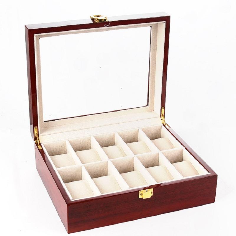 WellZone Style Chinois Bois 2/3/5/6/10/12 Positions Luxe Boîte à Montres Organiseurs Coffret Support Bois Boîtes Cadeau de Fête