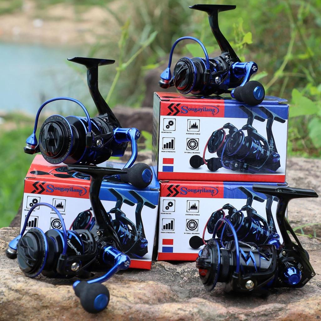 Spinning Fishing Reel 12+1 BB Fishing Reels Spinning Reel 6.2:1Gear Ratio Ultra Smooth Fishing Wheel for Saltwater Freshwater