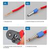 100pcs E1508 Pin Cord End Terminal Copper PVC Wire Insulated Ferrule Crimp Terminals for Electronic Equipment
