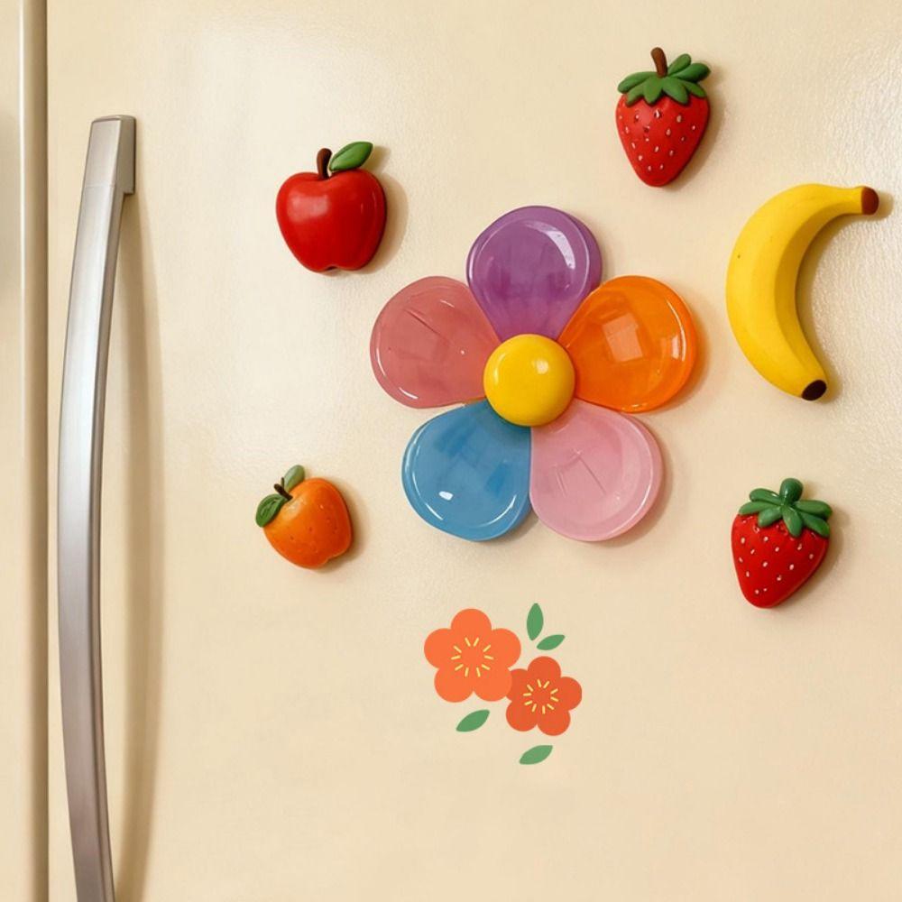 Flower Shape Refrigerator Magnet Moisture-Proof Bag Sealing Clip Magnetic Sealing Clip  Office