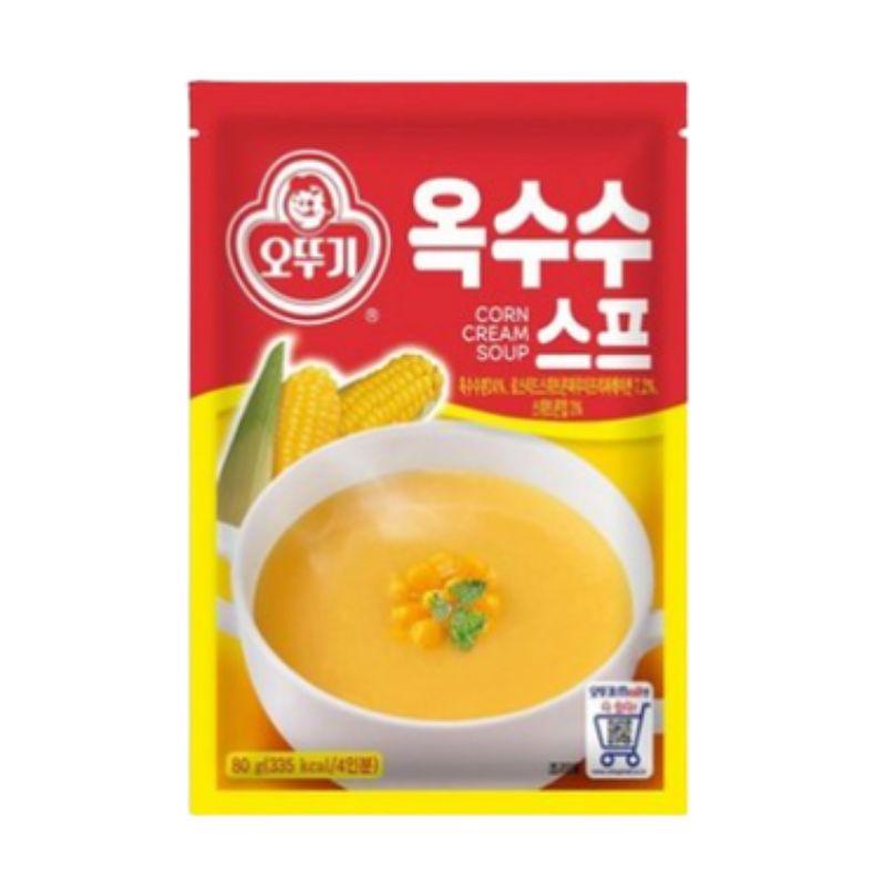 Otoki Corn Soup Korean Style Creamy Corn Instant Soup 80g, 1ea/3ea 1ea