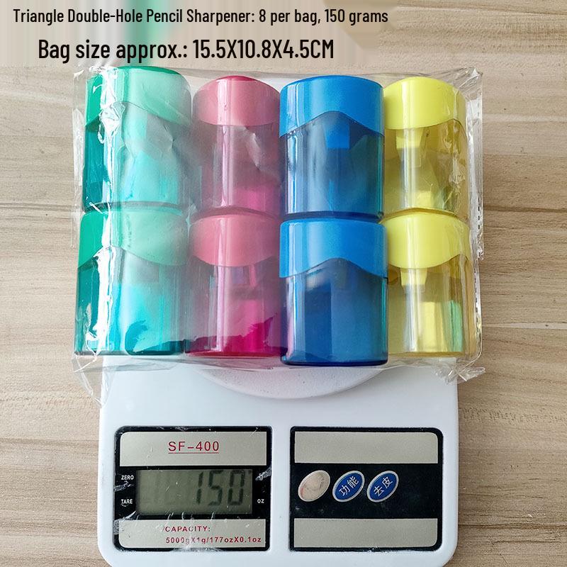 Double-Hole Manual Rotary Pencil Sharpener - Student Stationery