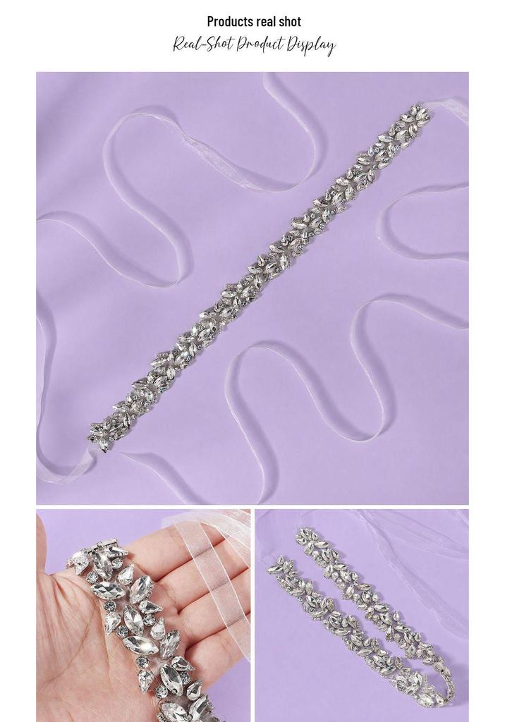 Elegant Rhinestone Belt: Versatile Bridal, Banquet, and Party Accessory