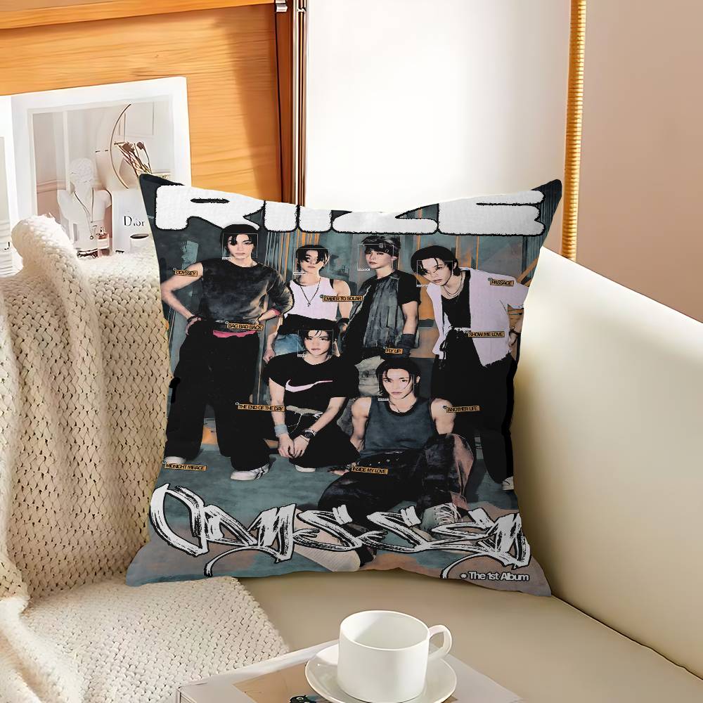 Kpop Band R-RiizeS Cushion Cover Pillow Cover Decor Pillowcase Printed Cushion Case For Couch