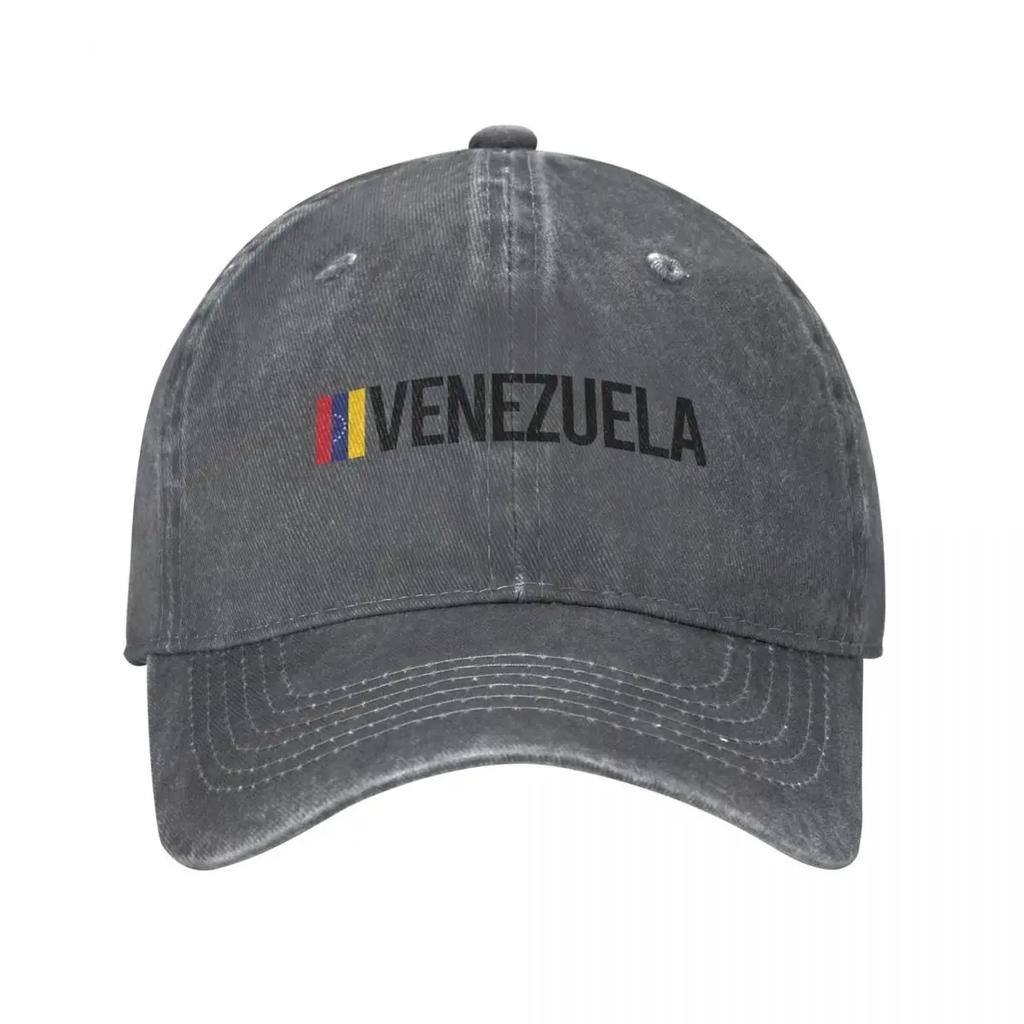 Venezuela Minimal Design Baseball Cap Unisex Distressed Denim Venezuelan Outdoor Golf Unstructured Soft Caps Hat