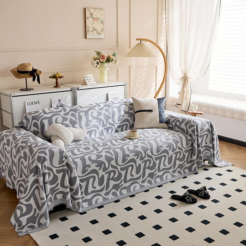 

Vintage geometric sofa cover abstract pattern sofa cushion all-season sofa towel cover blanket all-inclusive sofa cover 90x180