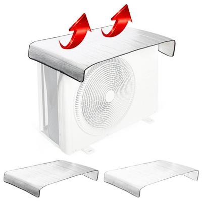 Cubierta para Aire Acondicionado Exterior Ahorro de Energía Impermeable Aislamiento AC Exposición al Sol Cubierta de Aluminio S8U7
