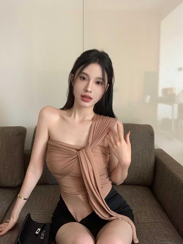 Spring/Summer Off-Shoulder Slim Fit Bandeau Tank Top