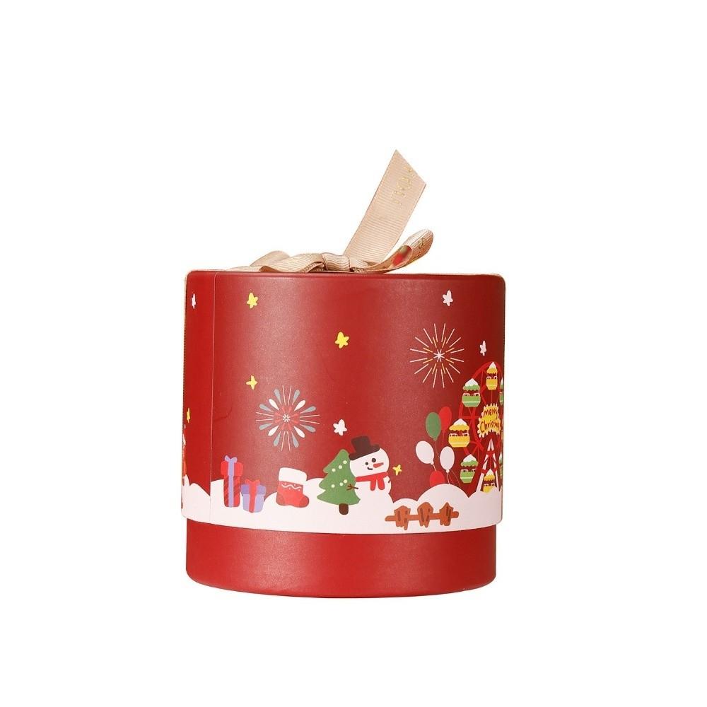 DIY Christmas Candy Box Cartoon Paper Mousse Cake Box New Dessert Case  for Xmas Party