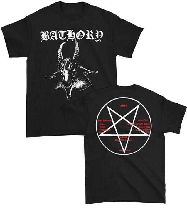New Bathory Band Goat Logo Pentagram Black Metal T-Shirt Unisex T-Shirt