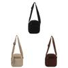 Small Female Corduroy Shoulder Bag With Interior Phone Pocket For Casual Outings