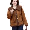 Mom Winter Clothing Fur Integrated Jacket Warm New Middle-aged Women's Clothing Fashion Thickened Thermal Top Women
