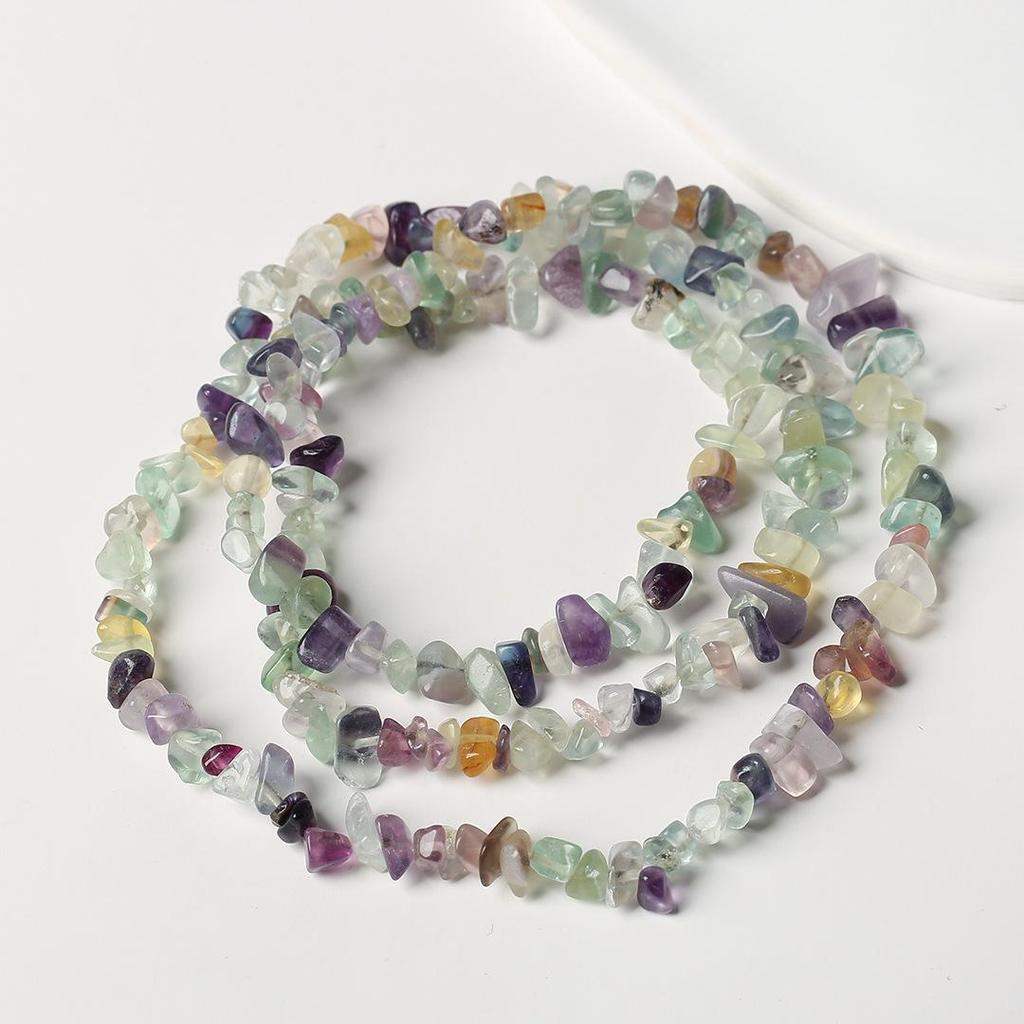 80cm Natürliche Amethyst Splitterkette - Poliert, Unregelmäßige Streifen für DIY Schmuck & Armbänder