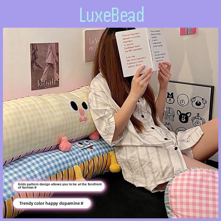 Pattern Checkered Plush Pillow Cartoon Cushion Toy Cartoon Decorations Doll