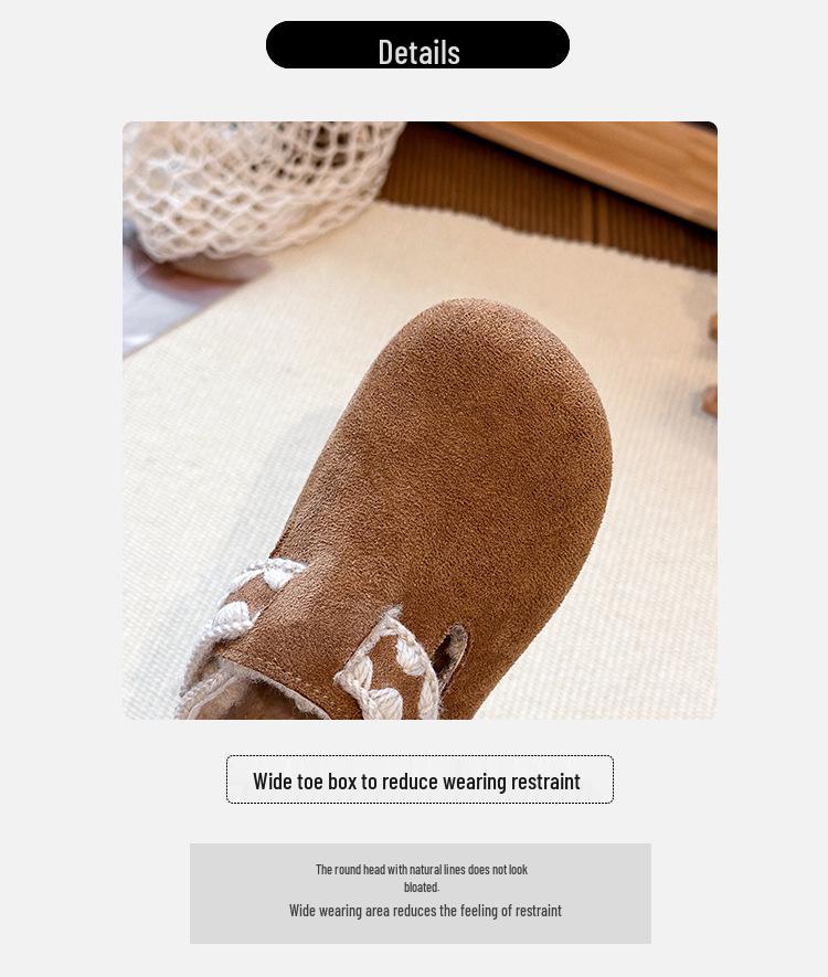 Korean Style Retro Birkenstock Soft Sole Leather Shoes for Girls - Winter 2025 Edition