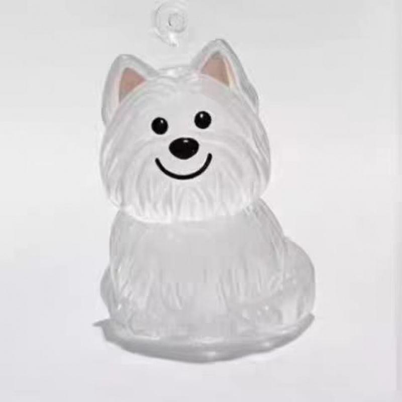 Cute Dog Transparent Hair Storage Box, Animal Fur Ball Capsule Pendant, Decorative & Memorial Dustproof Case, Collectible Toy