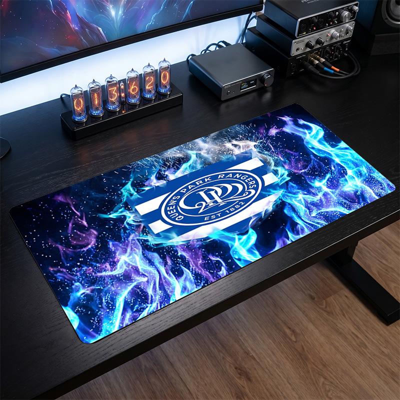 Queens Park Rangers Football Print Large Mouse Pad, Anti-Slip Extended Gaming Desk Mat for Office Home